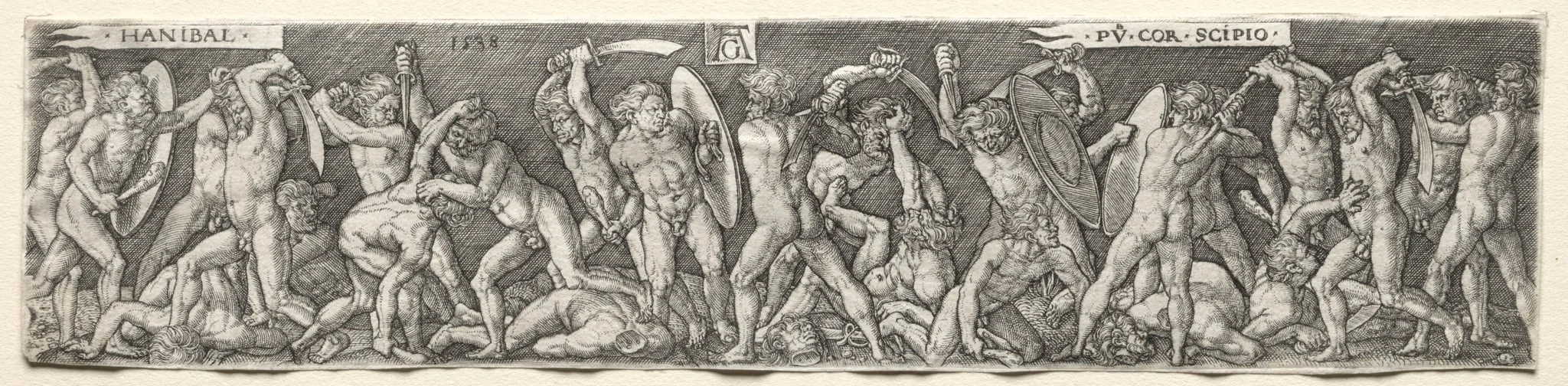 Hannibal Fighting Scipio, detail