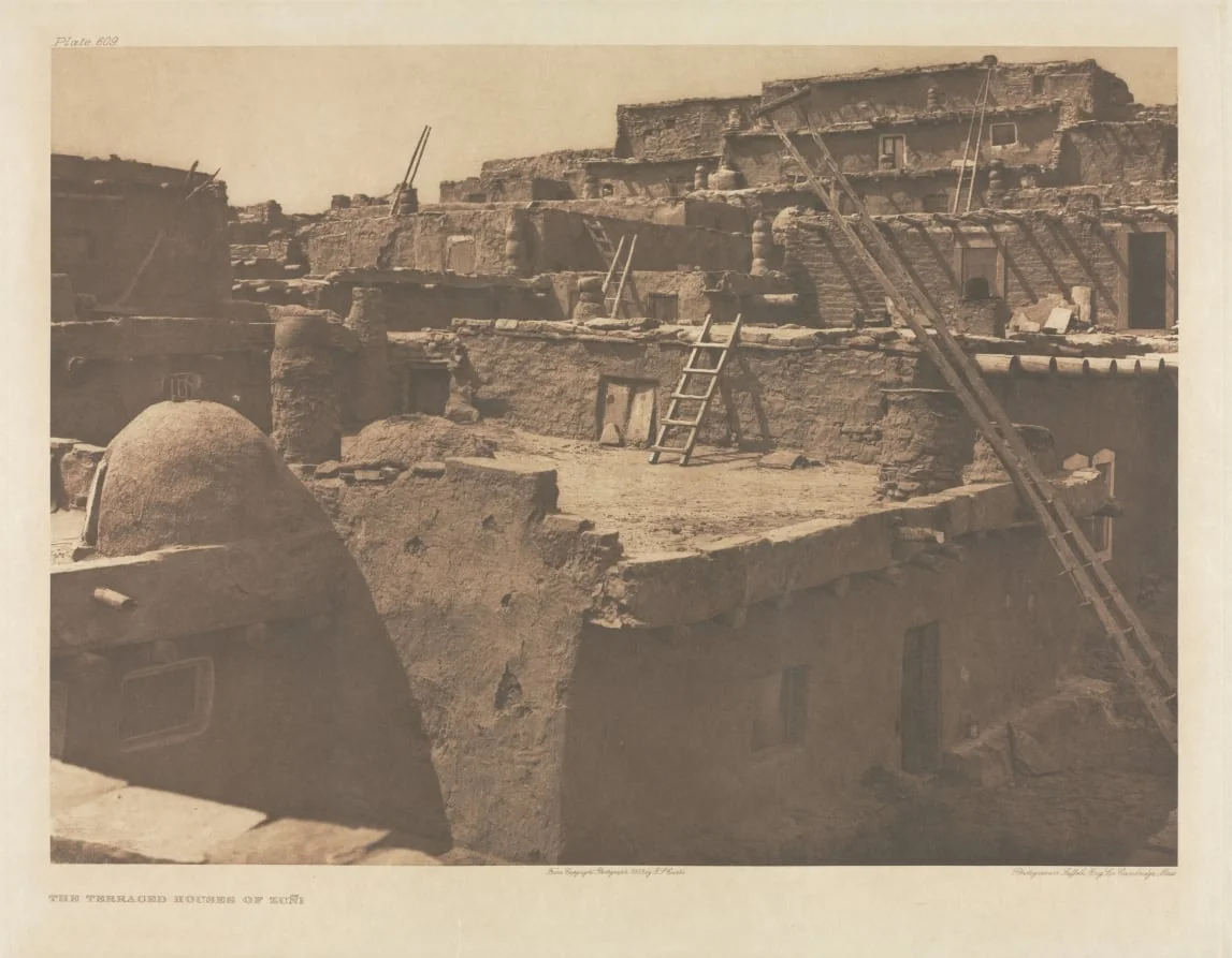 Portfolio XVII, Plate 609: The Terraced Houses of Zuñi, detail