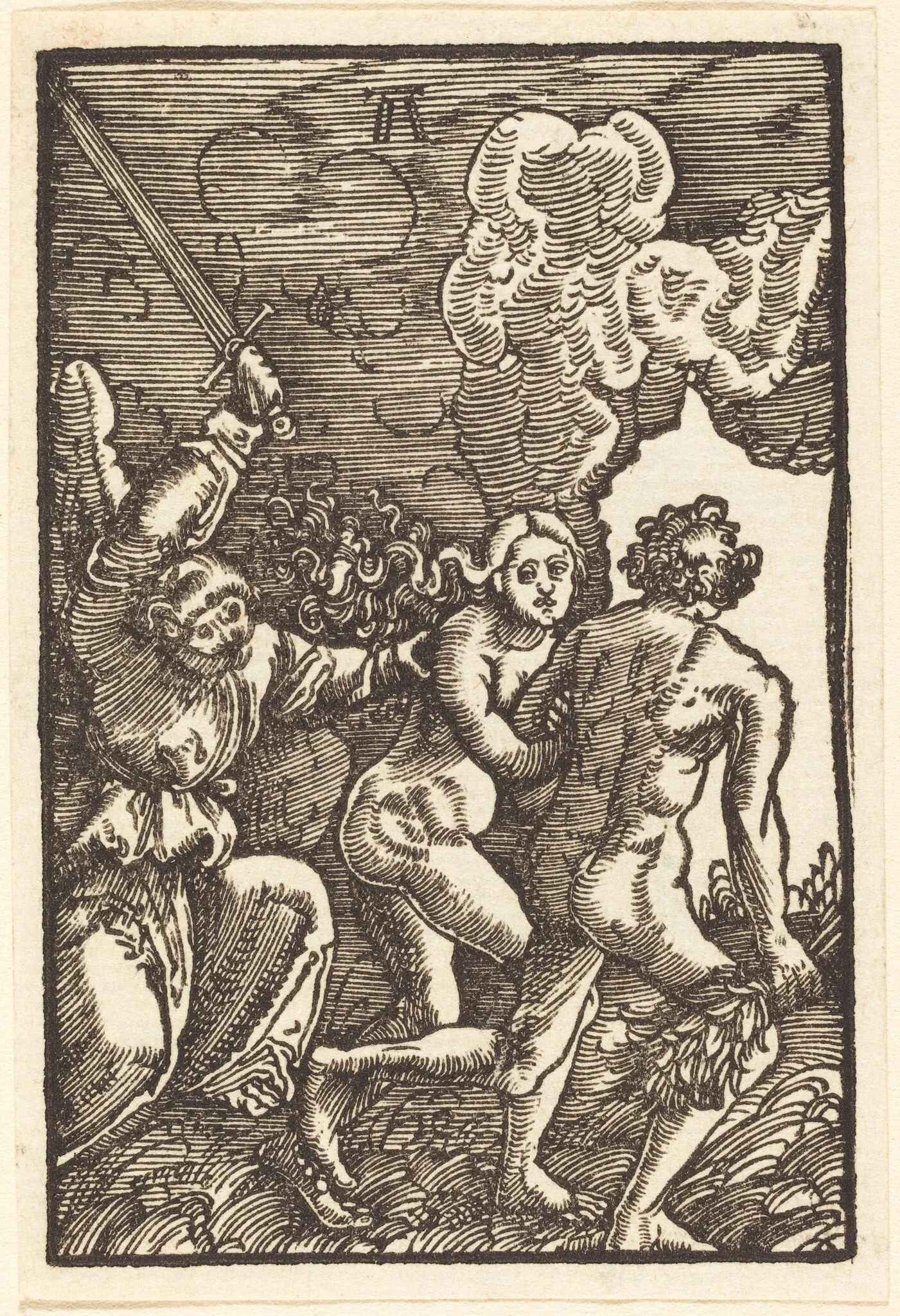 Expulsion from Paradise, detail