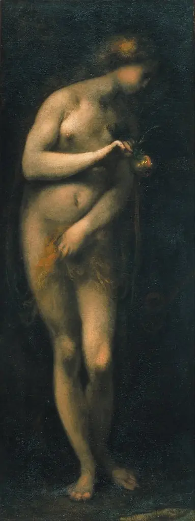Temptation of Eve, by Cecco Bravo
