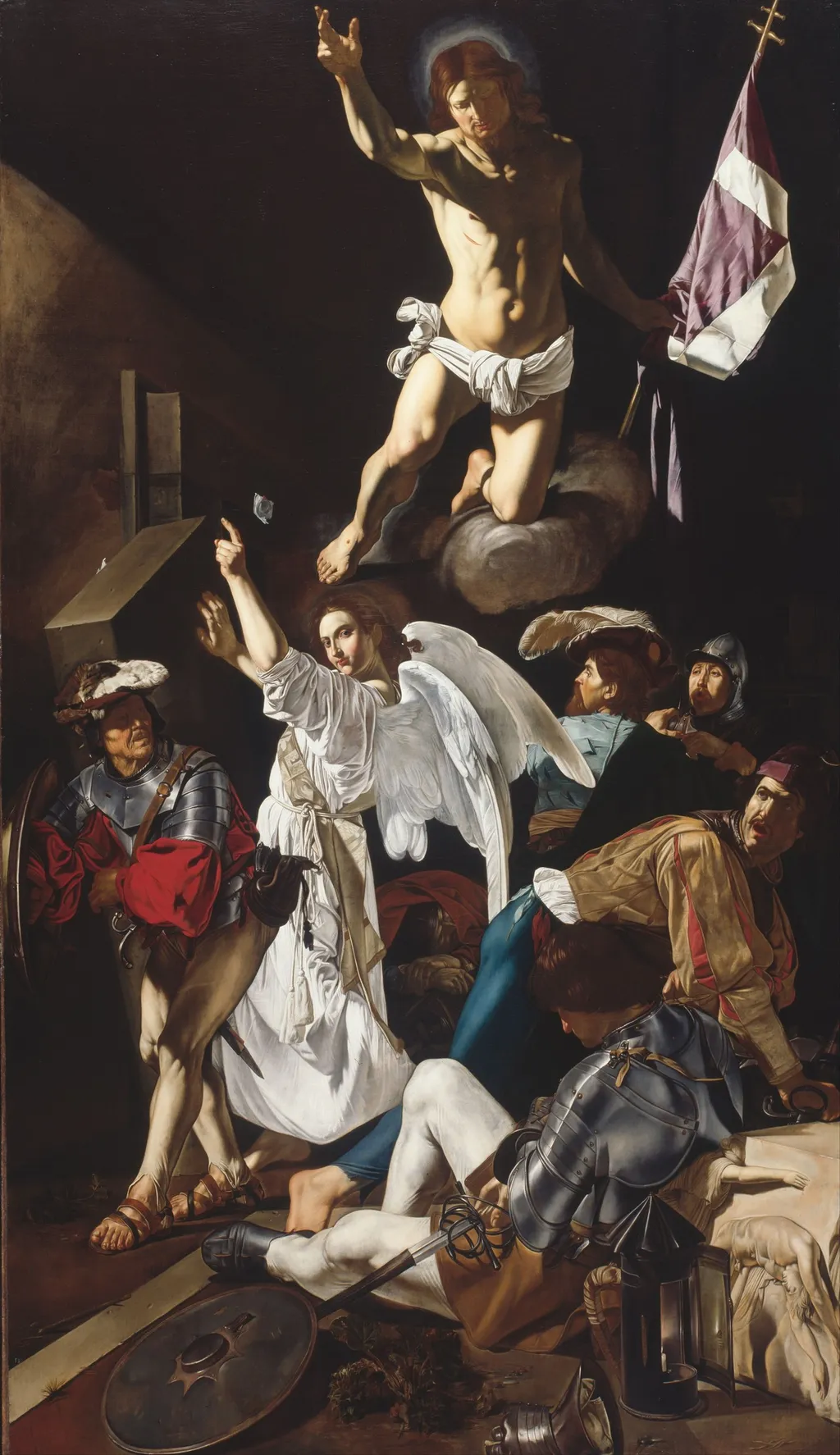 Воскресение, by Cecco del Caravaggio, oil, 1619