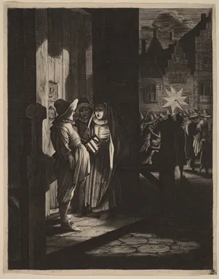 The Star of Kings, a Night Piece, by Velde, Jan van de, II, ink, 1630