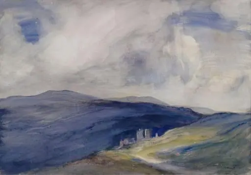 Corfe Castle, by Cecil Hunt