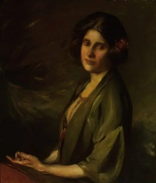 Portrait of Inez Bensusan, by Cecil William Rea