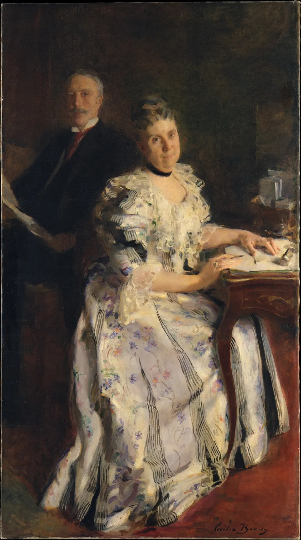 Mr. and Mrs. Anson Phelps Stokes, by Cecilia Beaux, oil, 1900