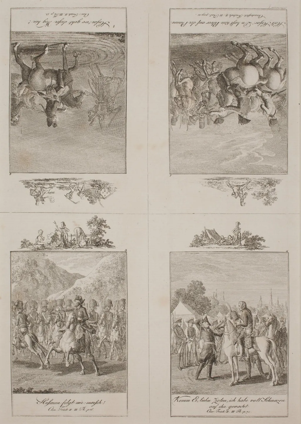 Charakteristik Friedrichs II (Part III), by Daniel Nikolaus Chodowiecki, ink, 1800