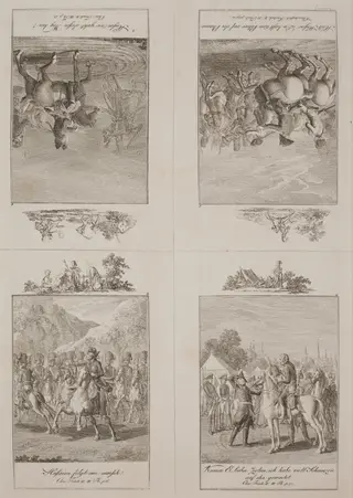 Charakteristik Friedrichs II (Part III), by Daniel Nikolaus Chodowiecki, ink, 1800