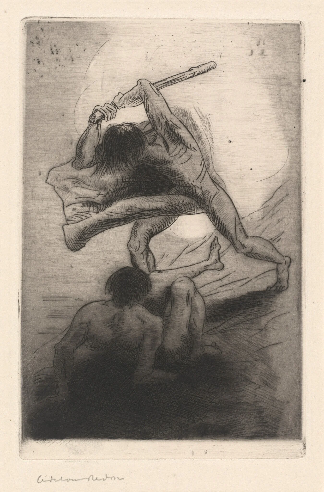 Cain and Abel, detail