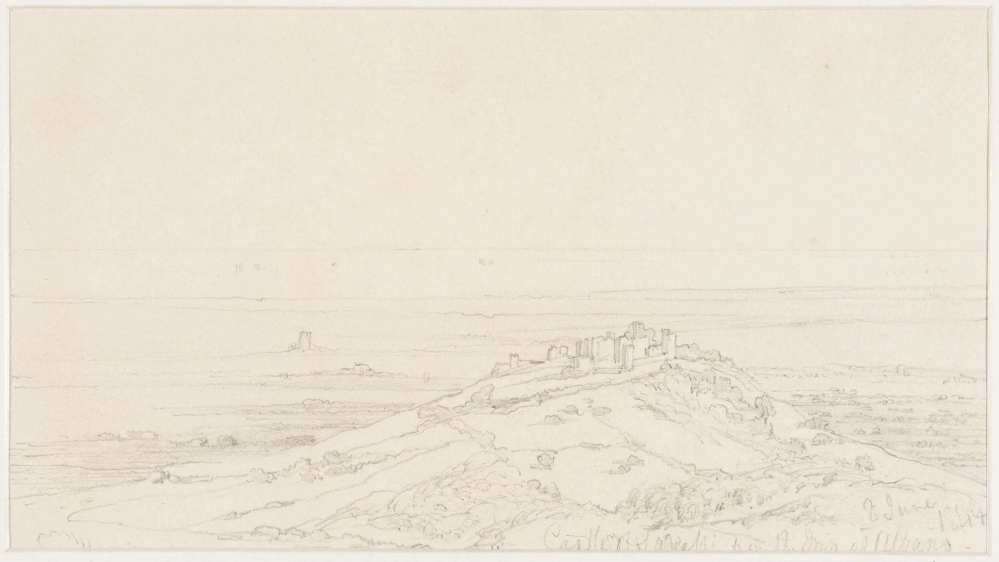 Castle of Savelli. From the Inn at Albano., detail