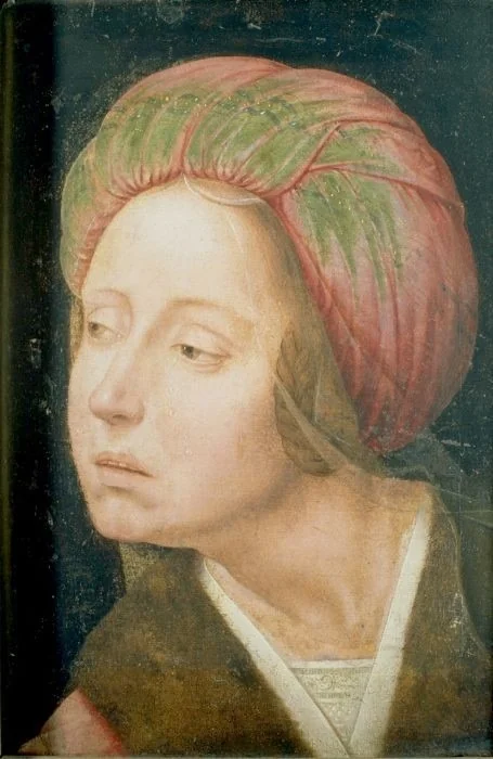 Kopf einer klagenden Frau, detail