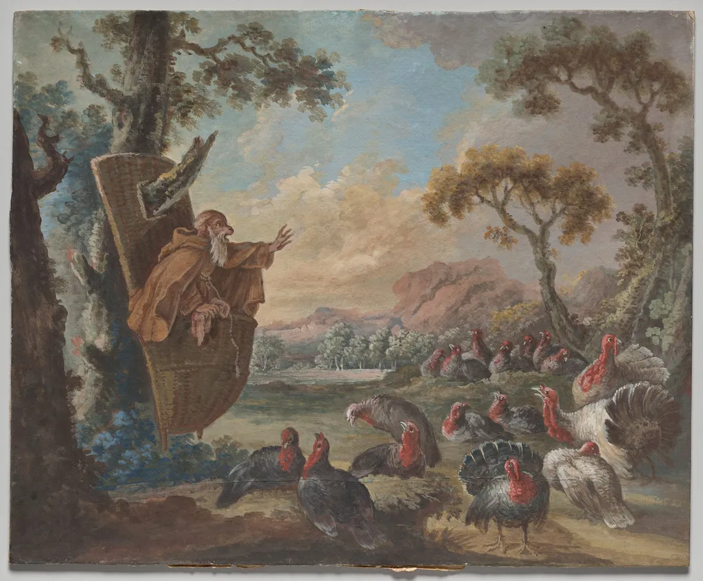 Monkey Preaching to Turkeys, by Christophe Huet