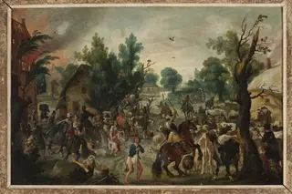 Assault on a town, by Sebastiaen Vrancx, unspecified, 1620