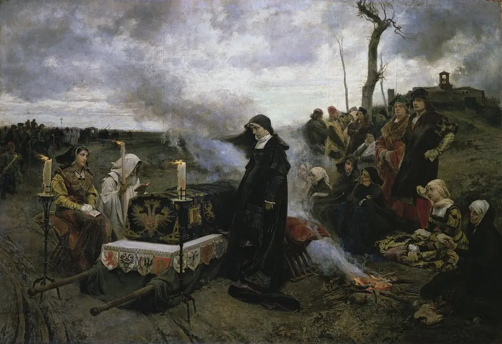Doña Joanna the Mad, by Francisco Pradilla y Ortiz, oil, 1889