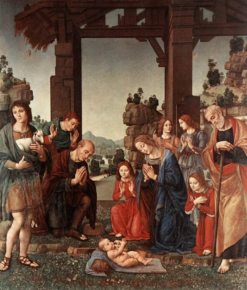 Adoration of the Shepherds, detail