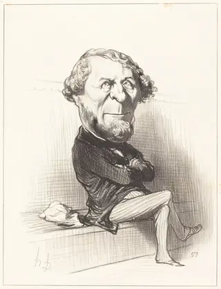 Marie Denis Larabit, by Honoré Daumier, ink, 1849