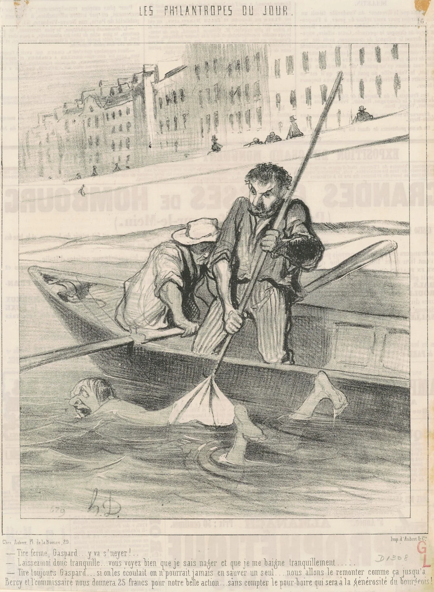 Tire ferme, Gaspard ... y va s'neyer ..., detail