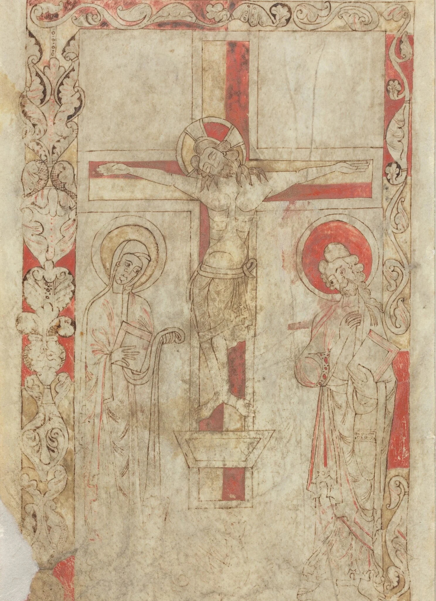 The Crucifixion [verso], detail