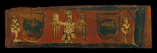 Ceiling panel with an eagle between coats of arms of the Caldes family and plant motifs
