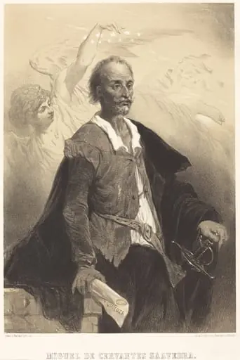 Miguel de Cervantes Saavedra, by Célestin Nanteuil