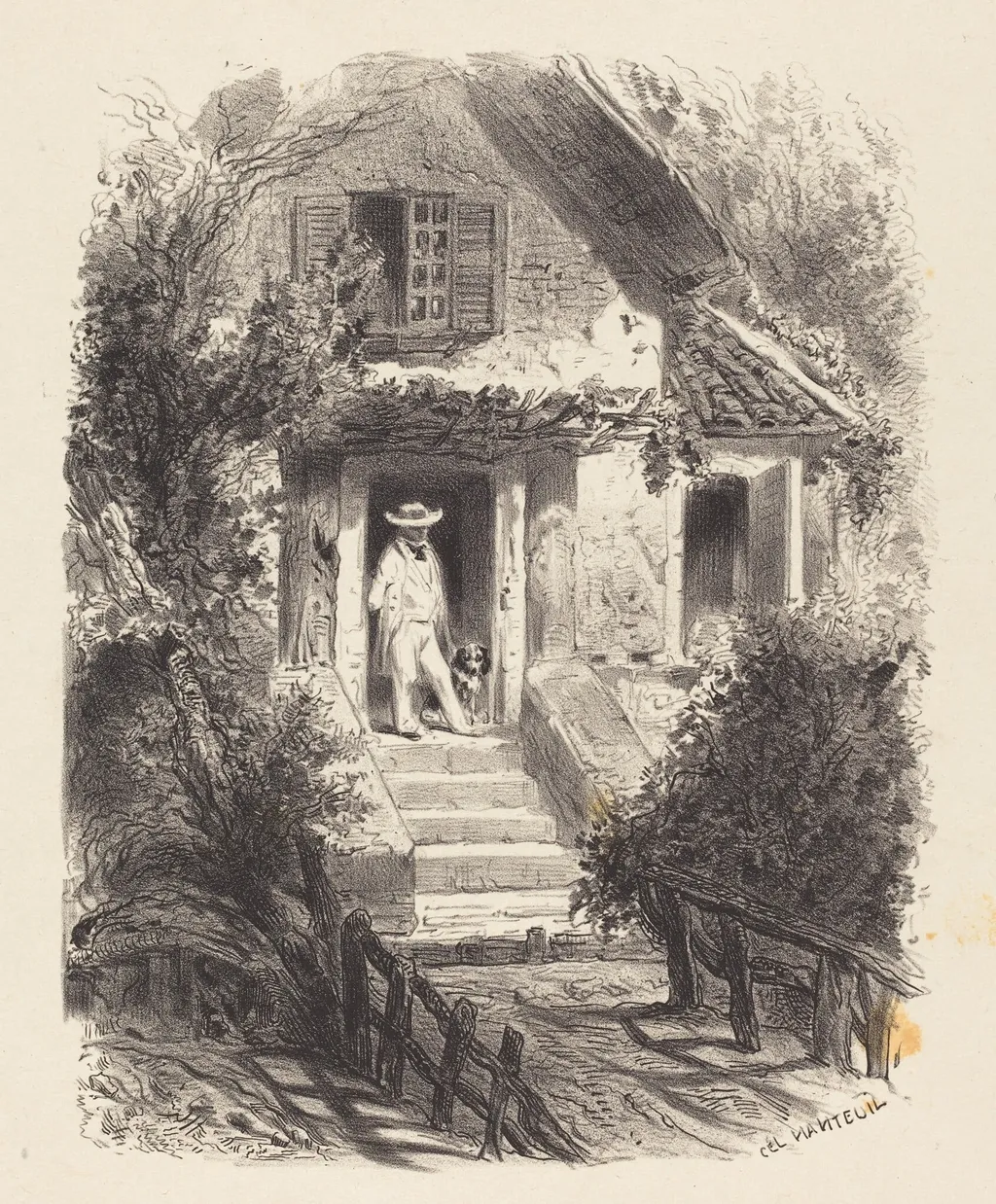 Music Title, by Célestin Nanteuil, ink, 1843