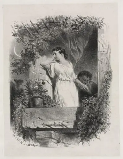 On the Balcony, by Célestin Nanteuil