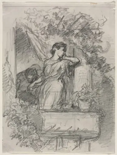 On the Balcony, by Célestin Nanteuil