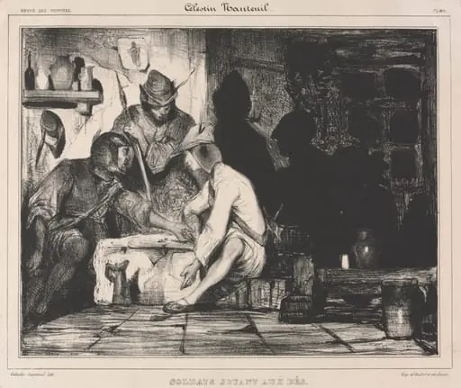Soldiers Playing Dice, by Célestin Nanteuil