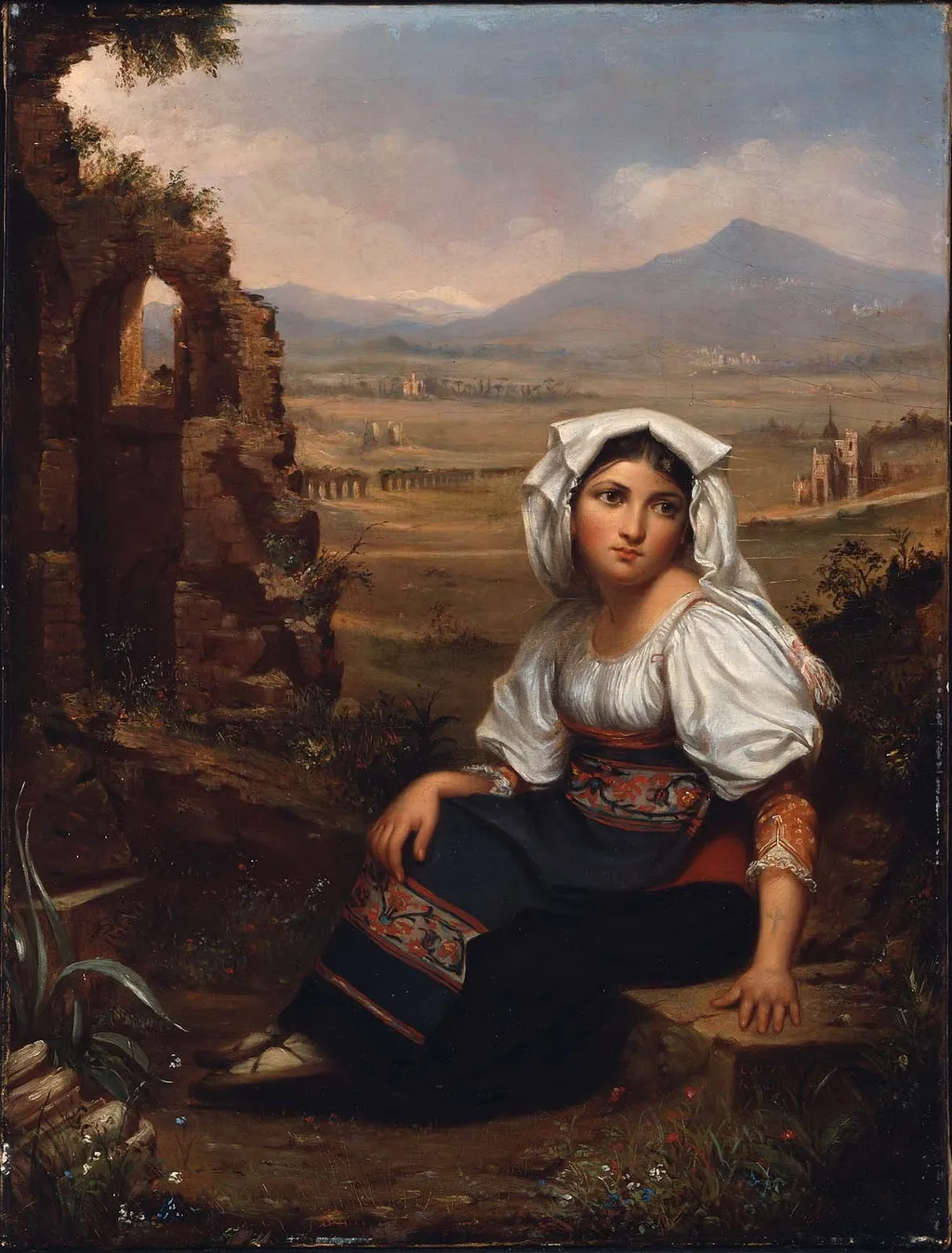 Memories of Italy, by Cephas Thompson, oil, 1854