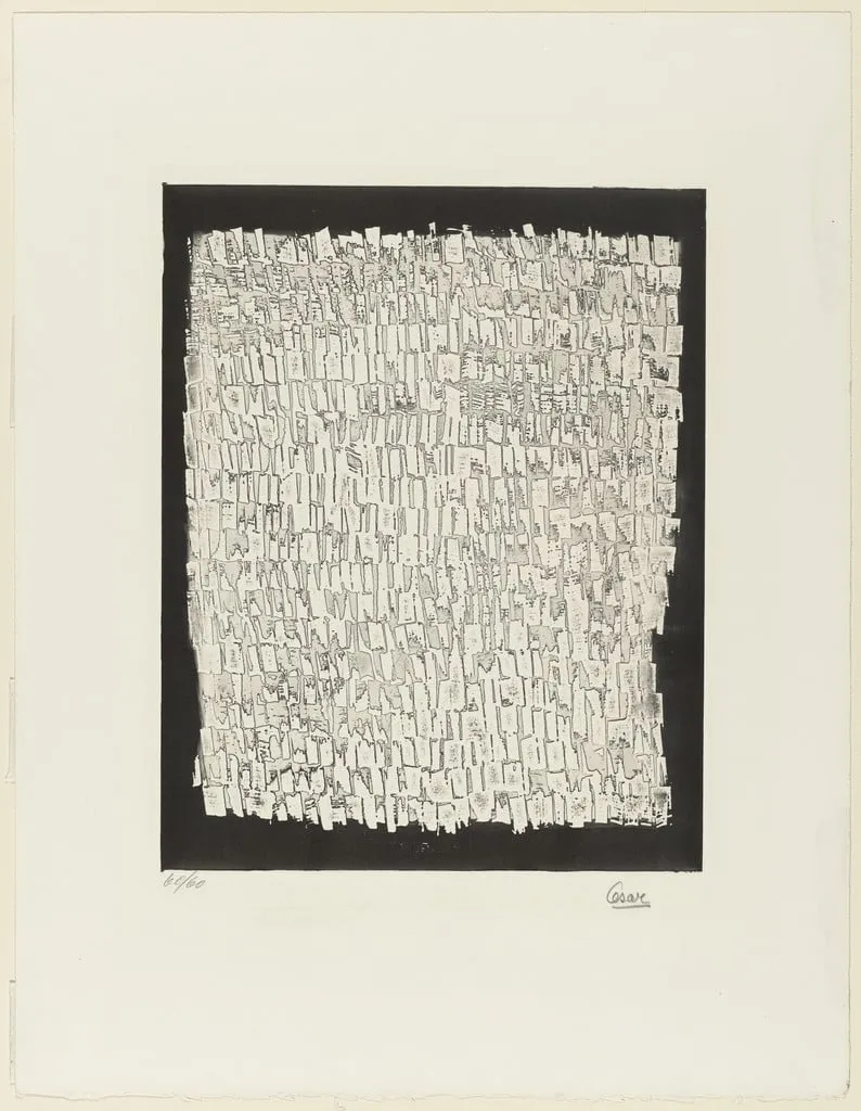 Untitled, by César, ink, 1963