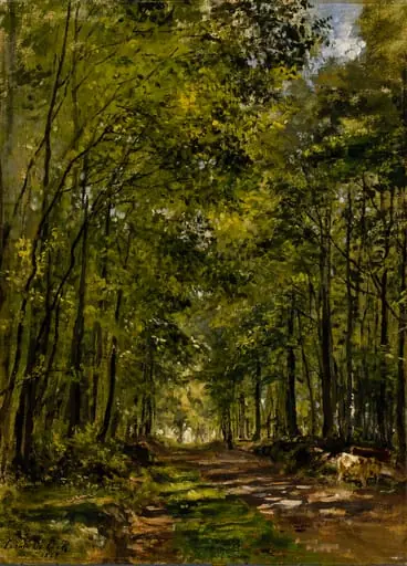 Aurinkoinen aamu metsässä, by César de Cock