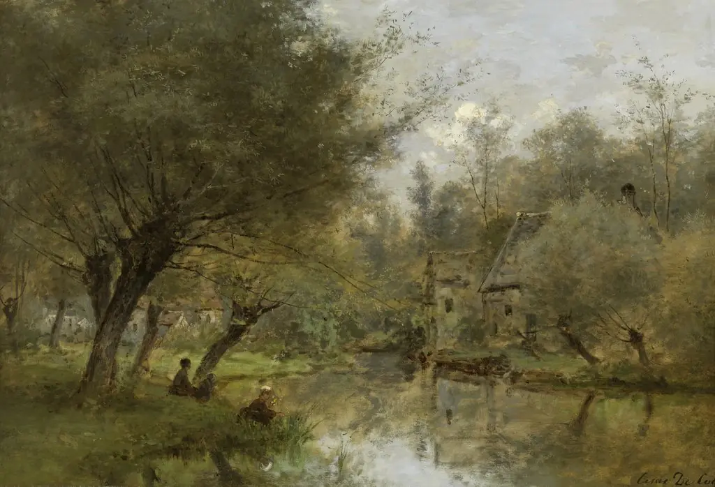 Landscape near Saint-Germain-en-Laye, by César de Cock