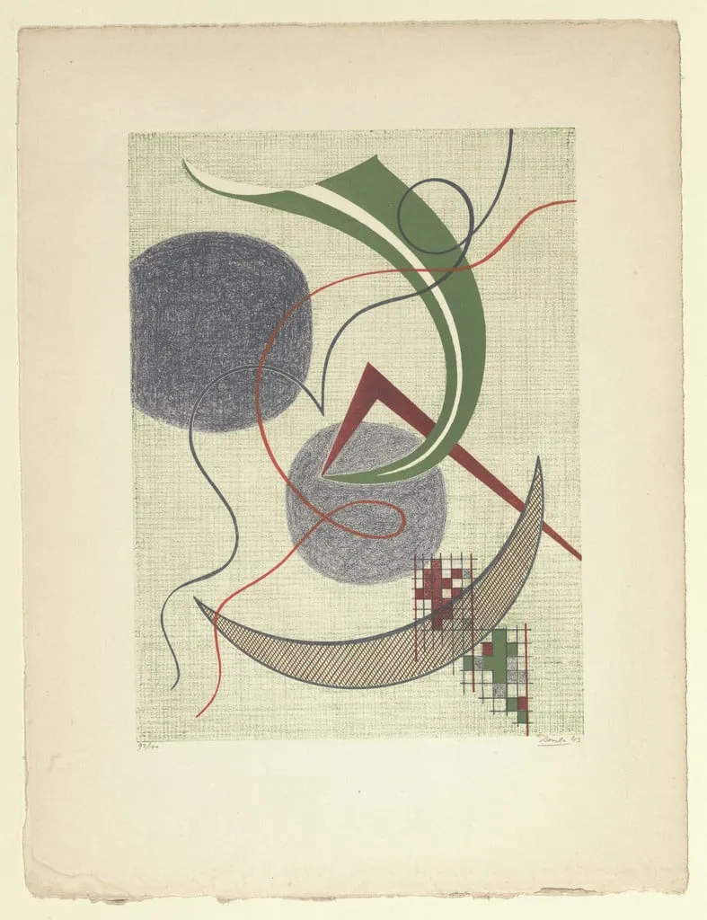 Untitled, by César Domela-Nieuwenhuis, ink, 1943