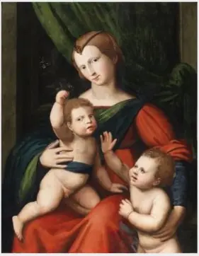 The Virgin and Child with Saint John the Baptist, by Cesare da Sesto