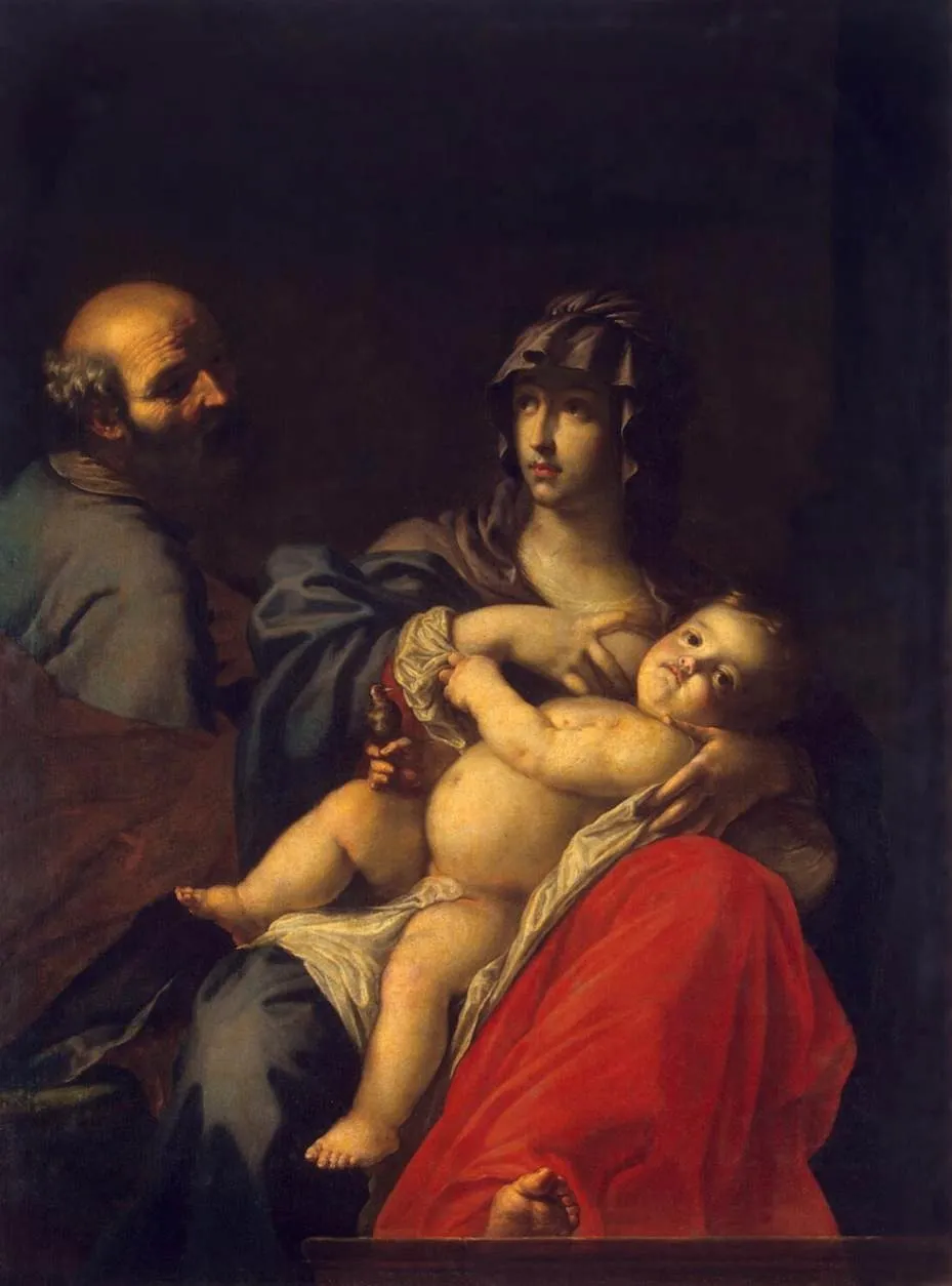 Holy Family, by Cesare Dandini, oil, 1640