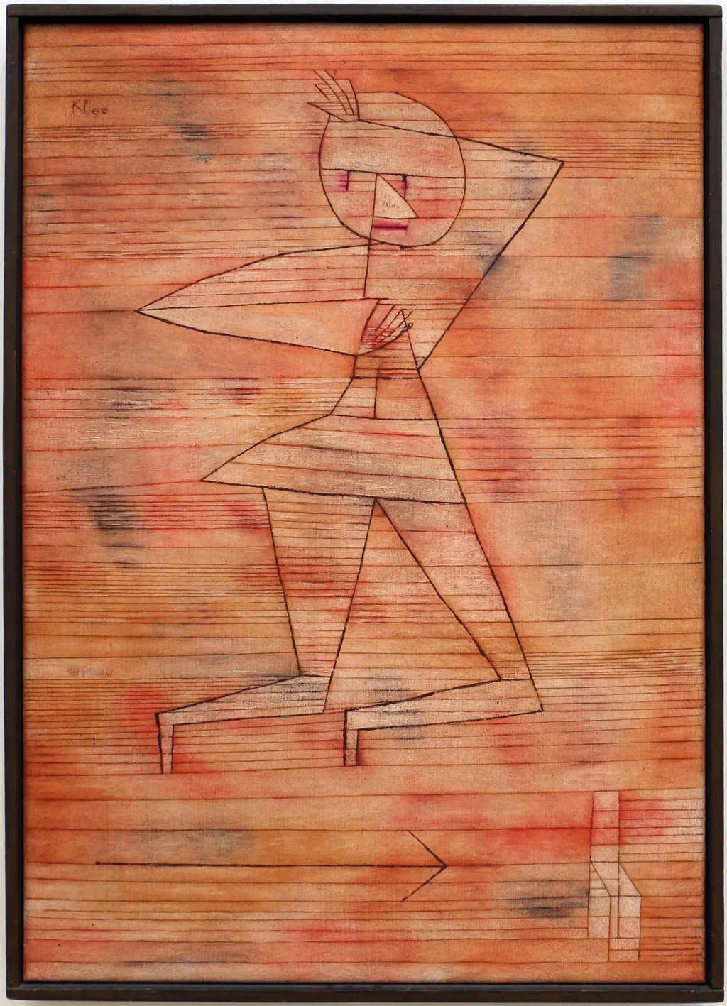 Fleeing Ghost, by Paul Klee, oil, 1929