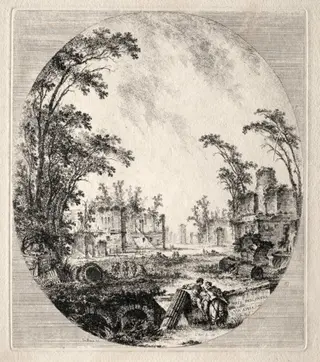 Part of the Old Appian Way, by Jean-Claude-Richard de Saint-Non, 1756