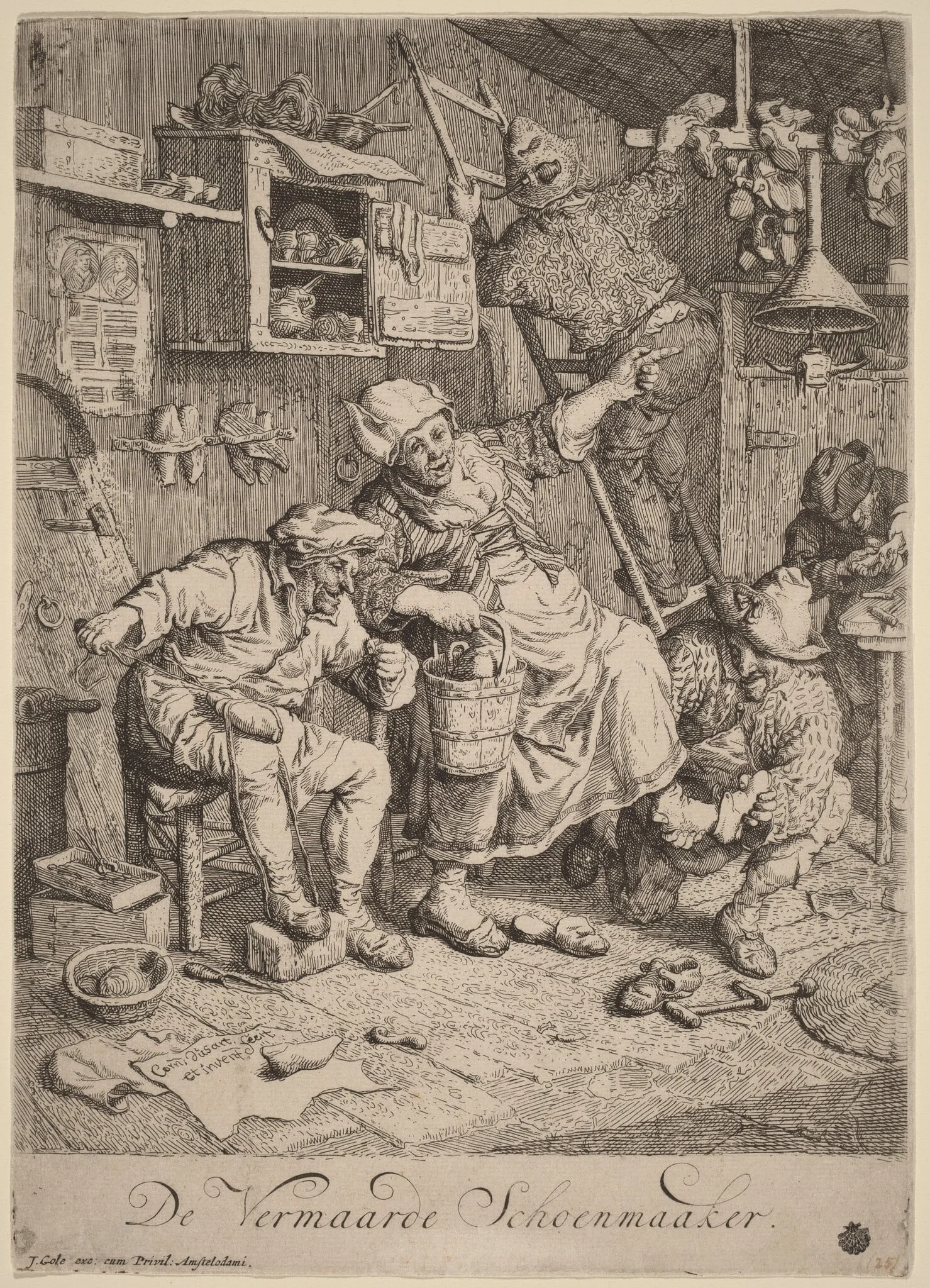 The Merry Shoemaker, detail