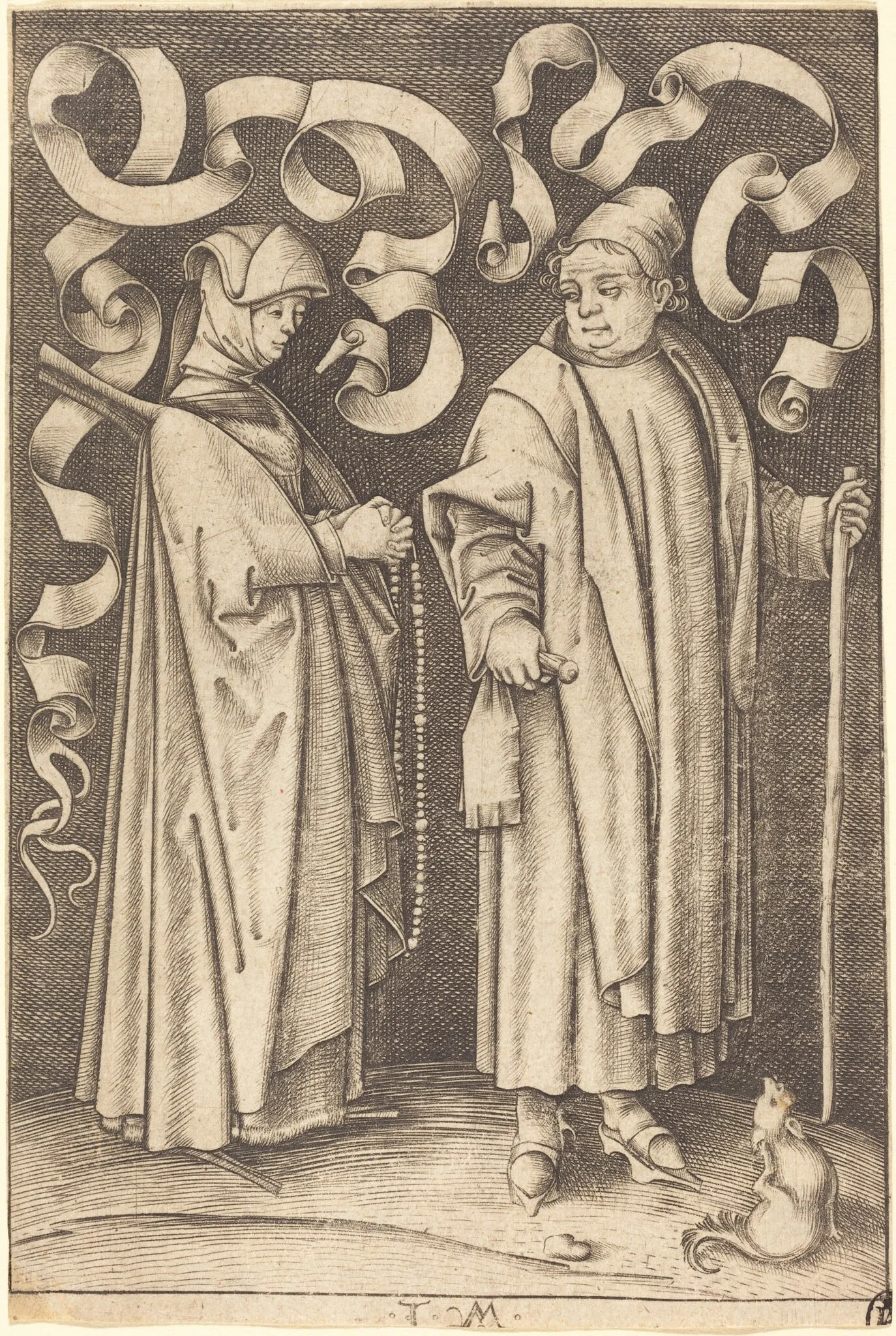 The Churchgoers, detail