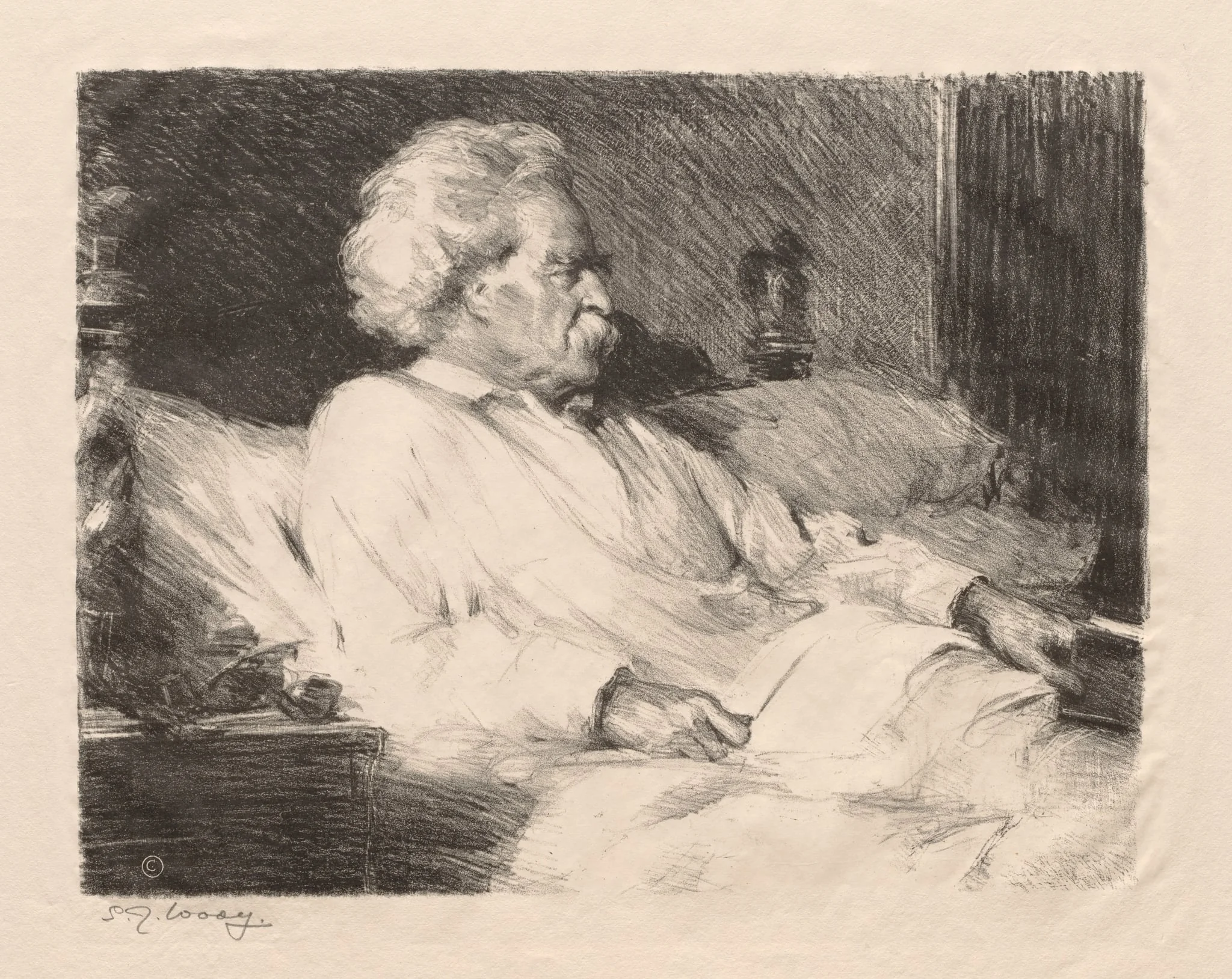 Mark Twain, detail