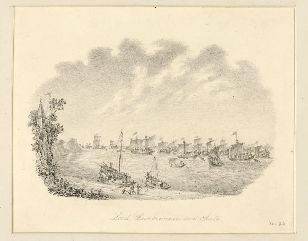 Lord Combermere and Suite, by Robert Captain Smith, 1830