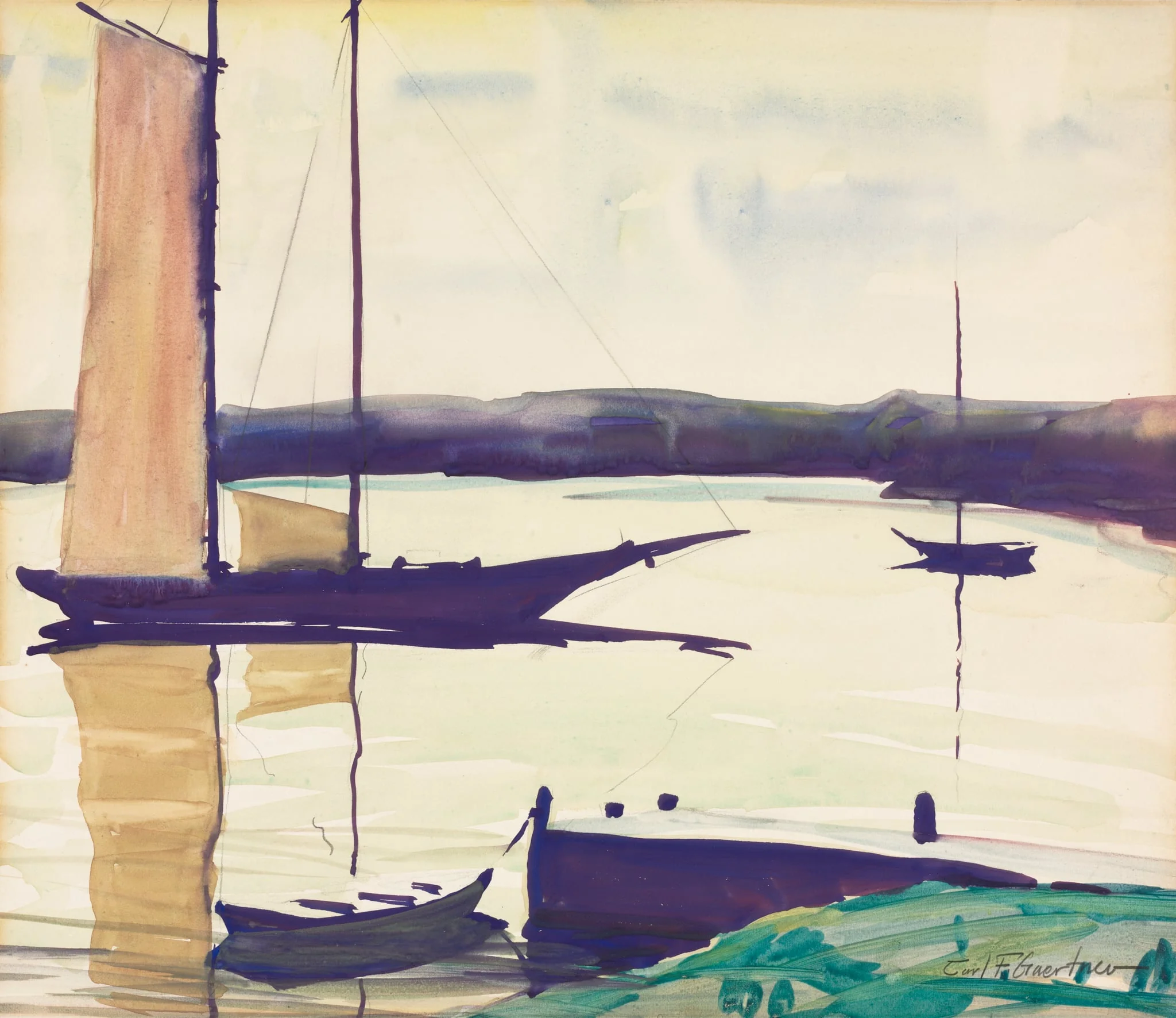 The Harbor, detail