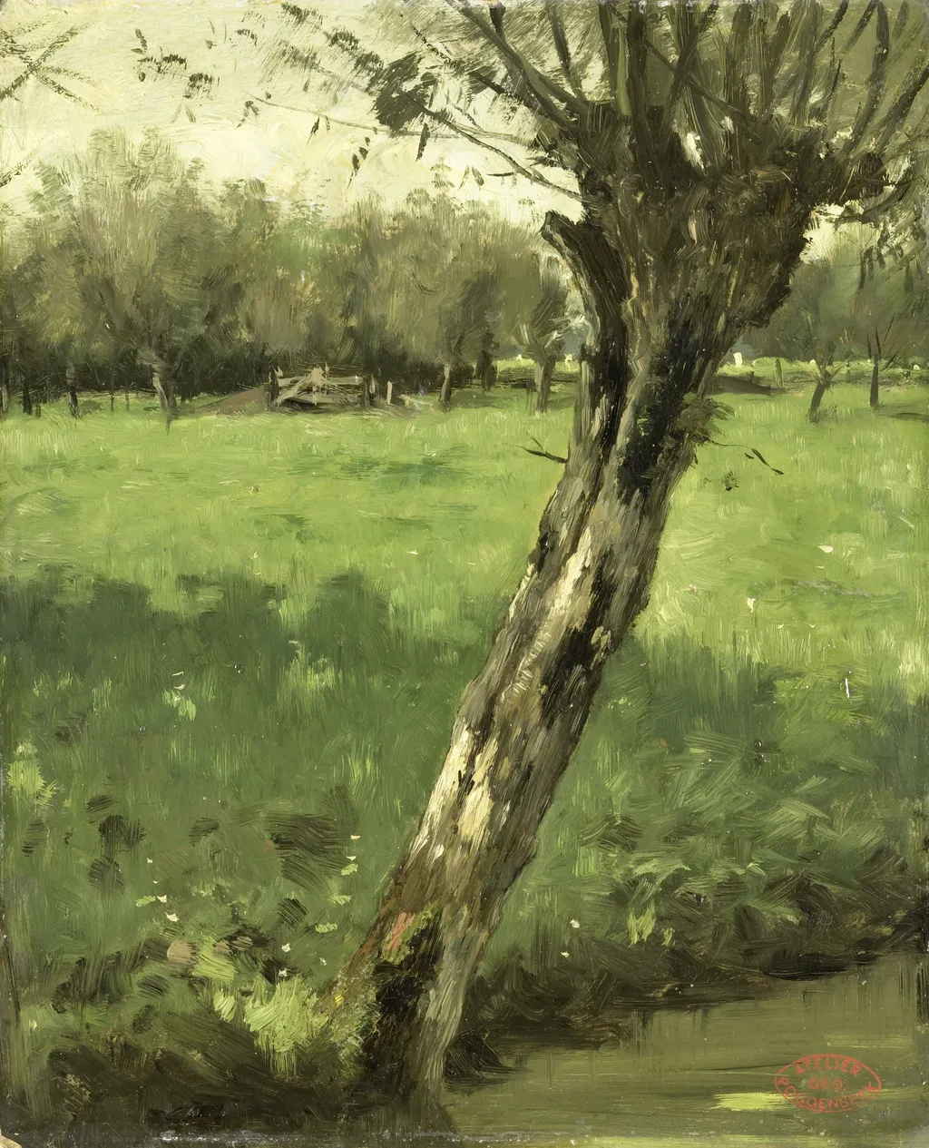 The Willow, by Geo Poggenbeek, oil, 1894