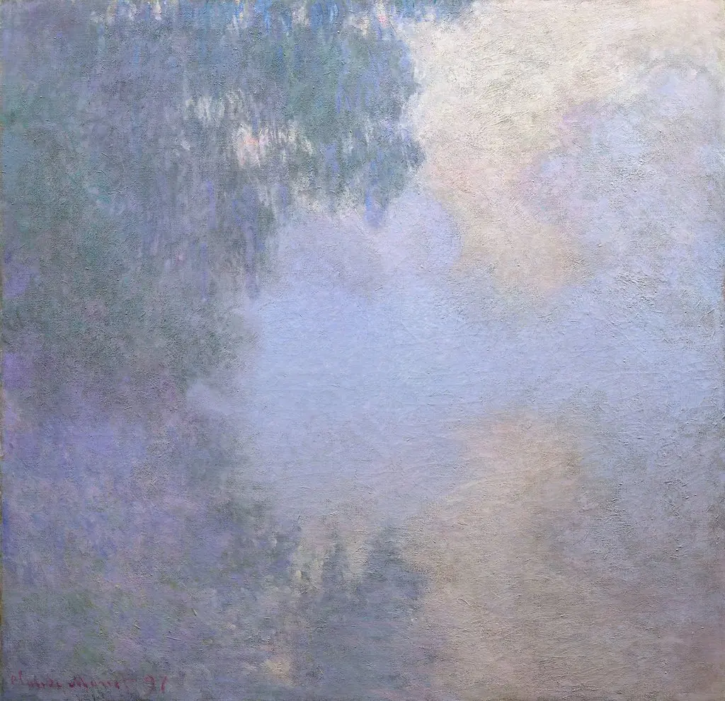 Branch of the Seine near Giverny (Mist), from the series "Mornings on the Seine", by Claude Monet, oil, 1899