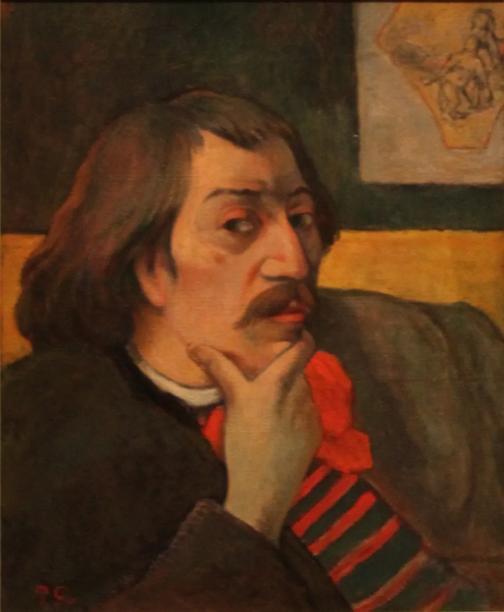 Self Portrait, by Paul Gauguin, oil, 1897