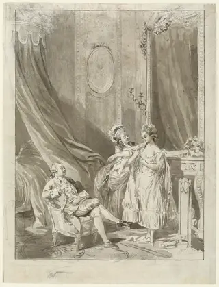 Early Morning, by Sigmund Freudenberger, ink, 1774