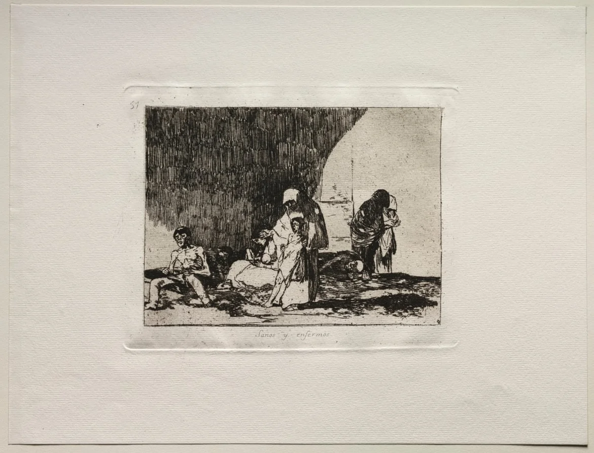 The Horrors of War: The Healthy and the Sick, detail