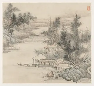 Album of Landscapes: Leaf 2, by Wang Gai, unspecified, 1689