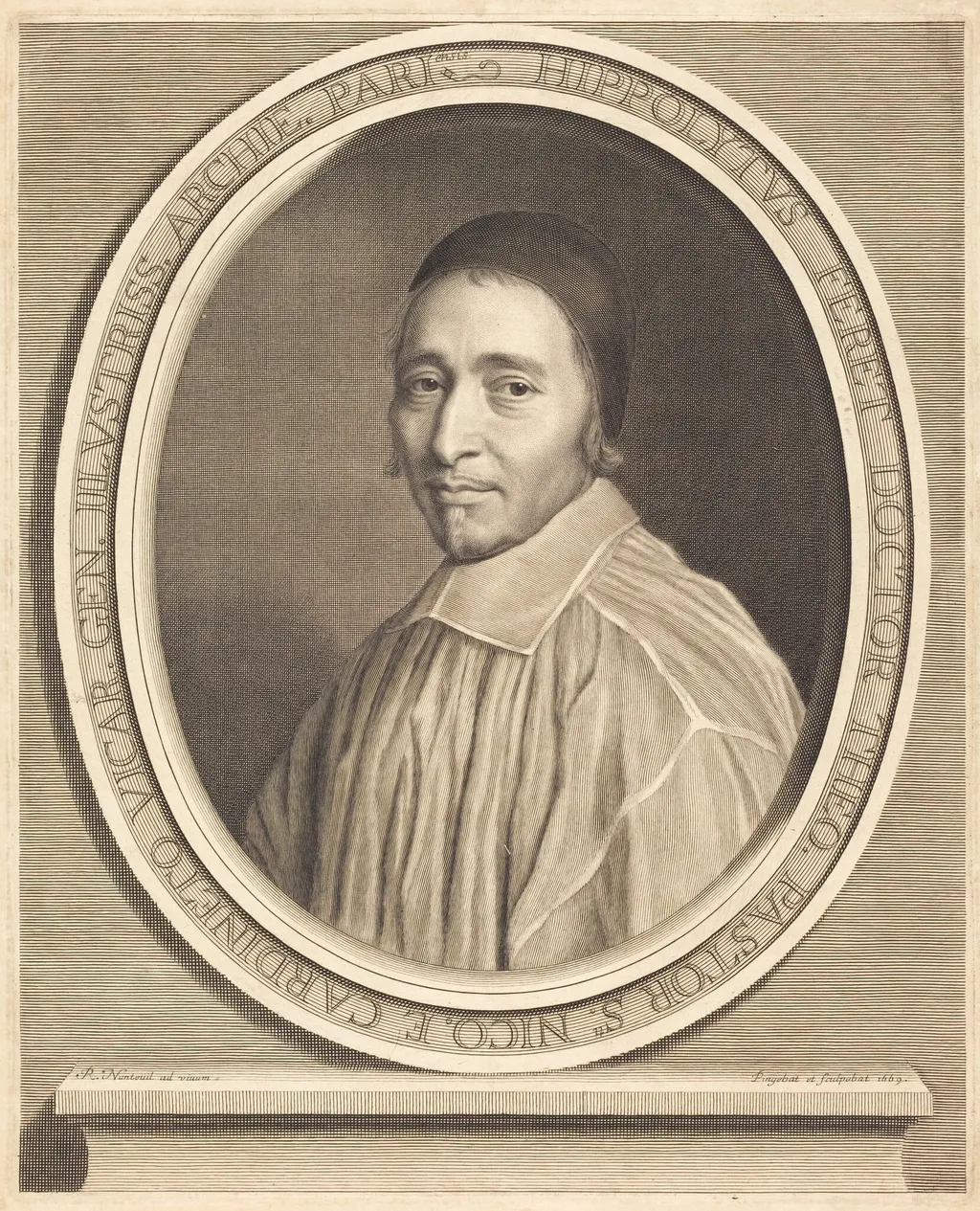 Hippolyte Feret, by Robert Nanteuil, ink, 1669