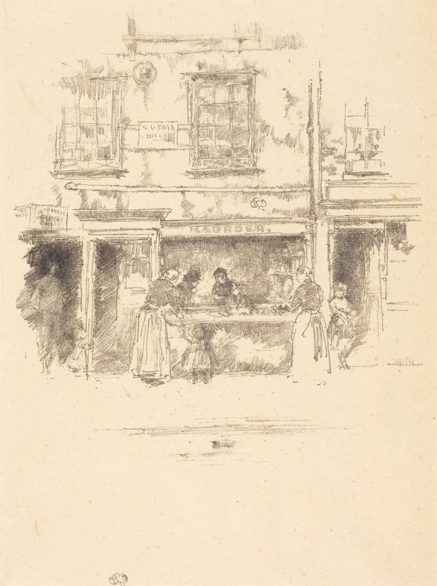 Maunder's Fish Shop, Chelsea, detail