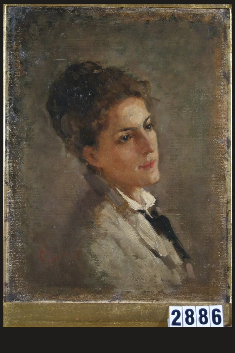 Portretul Alexandrinei Filionescu, detail